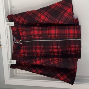 Hot Topic Red School uniform skirt